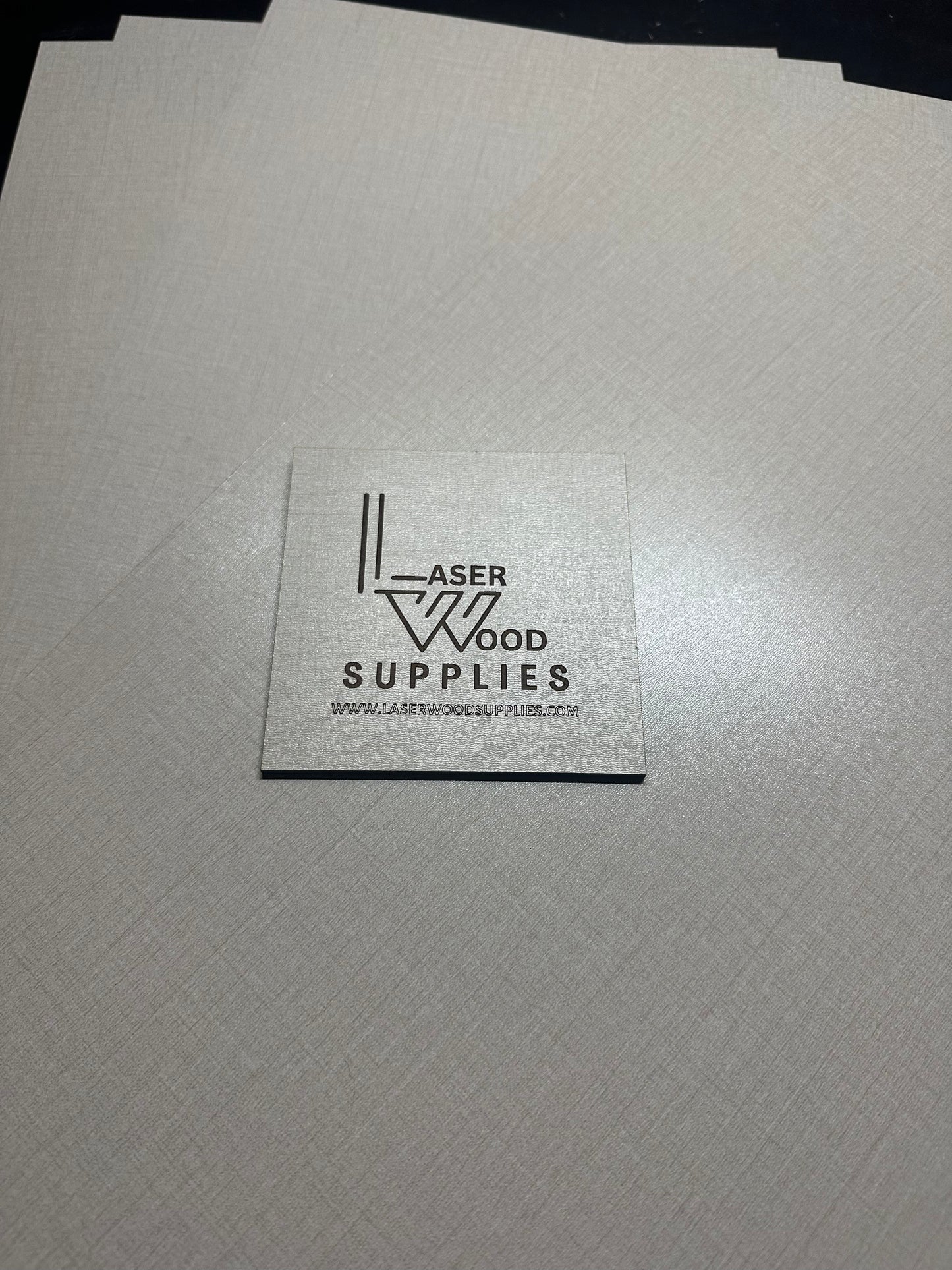 TruFlat® Linen 1/8 MDF, double sided, perfect for Glowforge or other CO2 Lasers