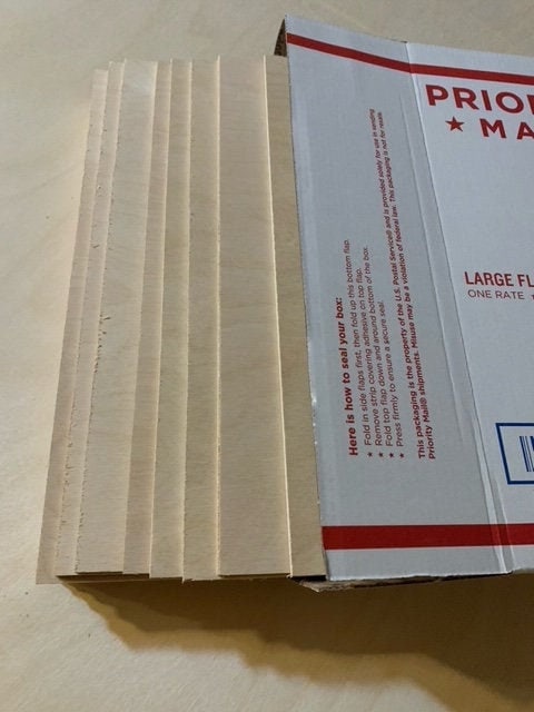 3.5mm Baltic Birch Plywood sheets perfect for Glowforge/Laser Cutting so