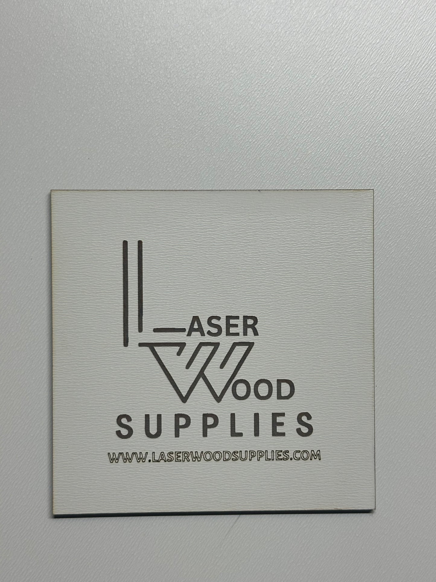 TruFlat® White 1/8 MD, double sided,  perfect for Glowforge or other CO2 Lasers