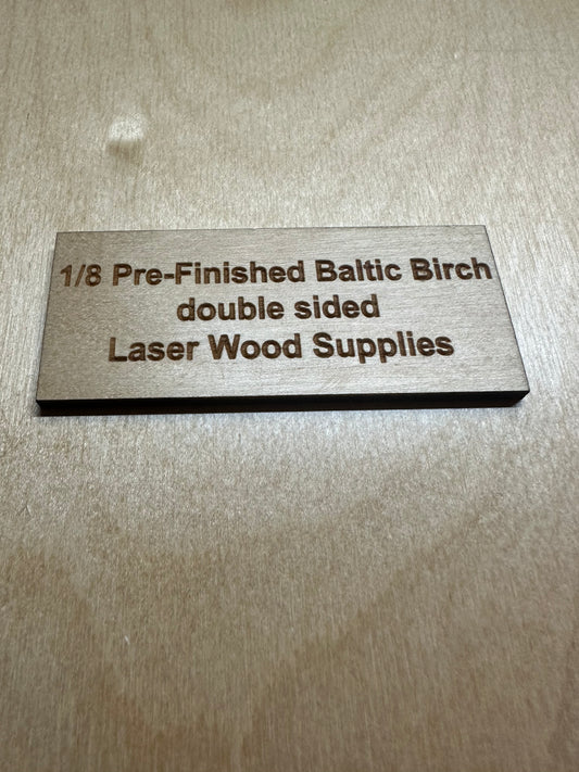 Pre-Finished Baltic Birch Plywood sheets, 3.5mm Thick,  perfect for Glowforge/Laser Cutting
