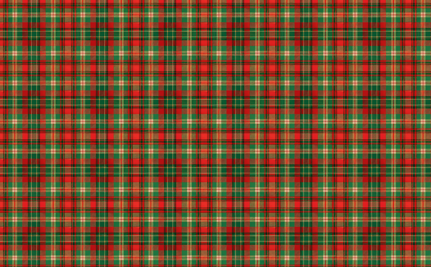 FANCY AF WOOD Red Christmas Plaid