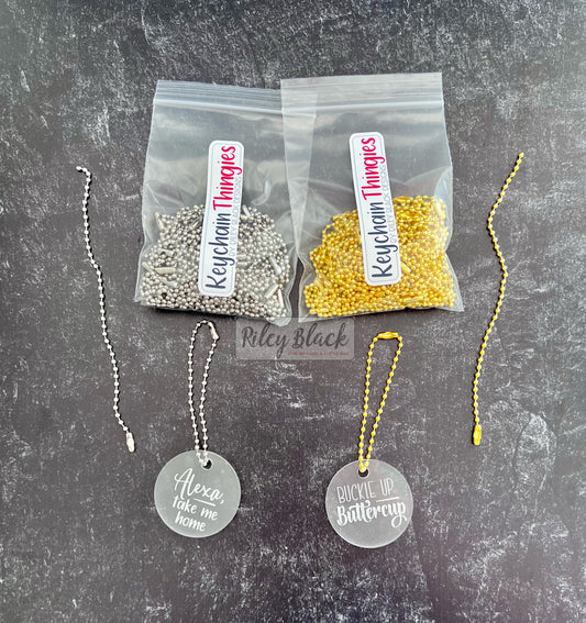 50 Ball & Chain Keychain Thingies