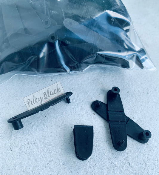 100 Black XL Keychain Thingies® 1/8”+