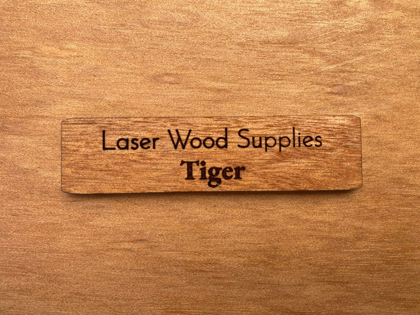 Tigerwood Hardwood, 1/8 thick, perfect for laser cutting.