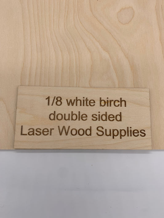 1/8 White Birch Plywood /  wood for laser cutters