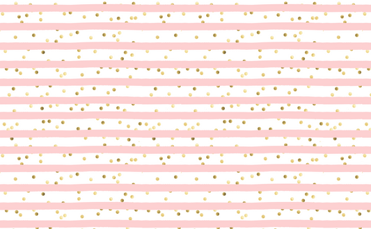 FANCY AF Pink & White Stripes with Dots