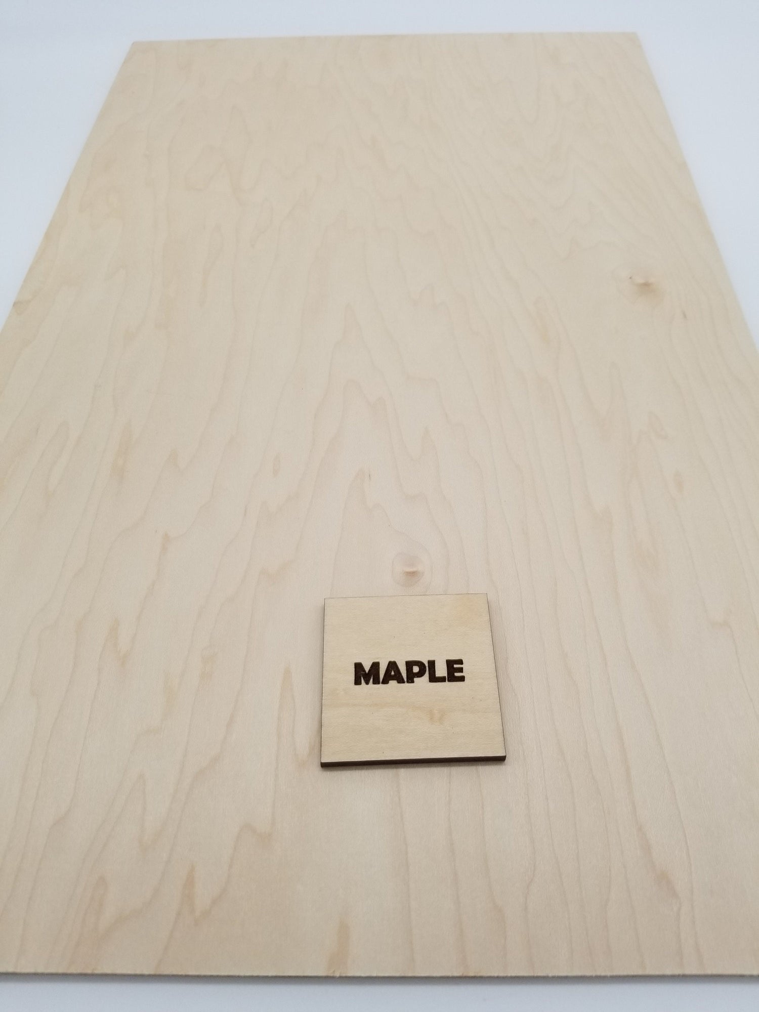 The Hardwood Edge Hard Maple Wood Planks - 2-Pack Hard Maple Wood for  Unfinished Wood Crafts - 1/8'' (3mm) 100% Pure Hardwood - Laser Engraving  Blanks
