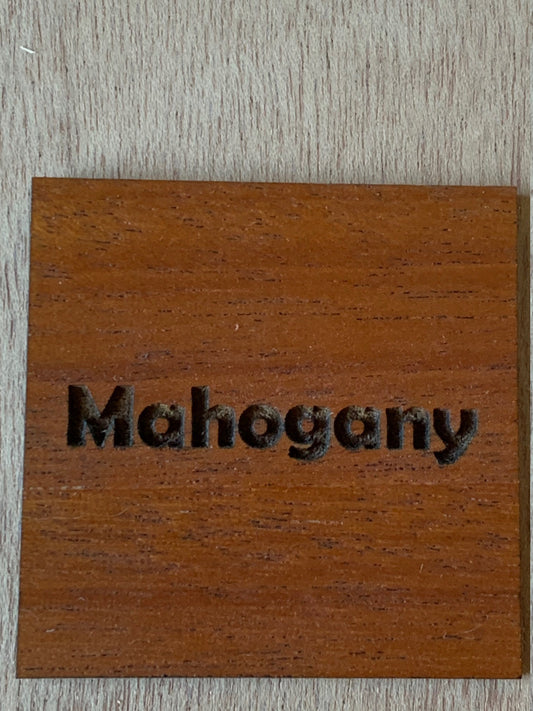 1/8 Mahogany Plywood / Mahogany for laser cutters