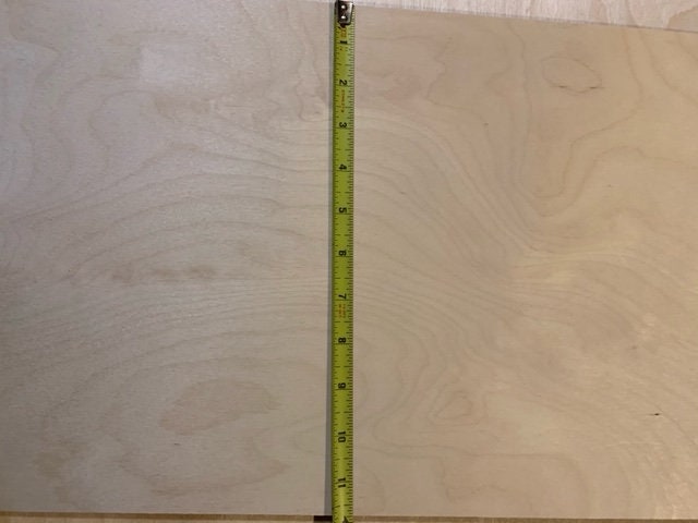 11.5x19 1/8 Maple Plywood 3mm Maple Wood Glowforge Ready CNC Laser