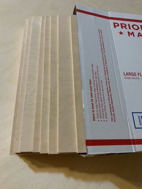 1/8" Baltic Birch Plywood sheets perfect for Glowforge/Laser Cutting