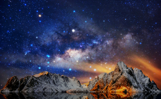 FANCY AF Mountains and Night Sky